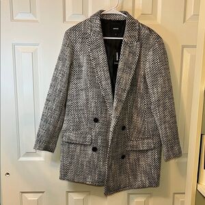 NWT Express Tweed Double Breasted Jacket Size S